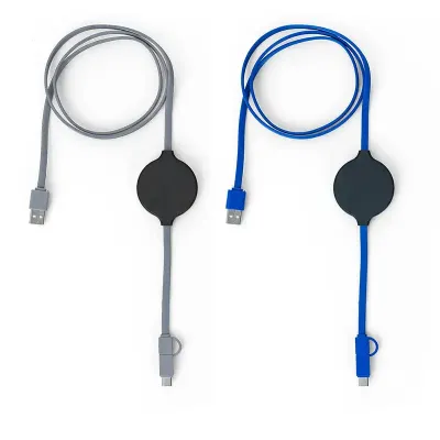 Cabos de dados  - cinza e azul