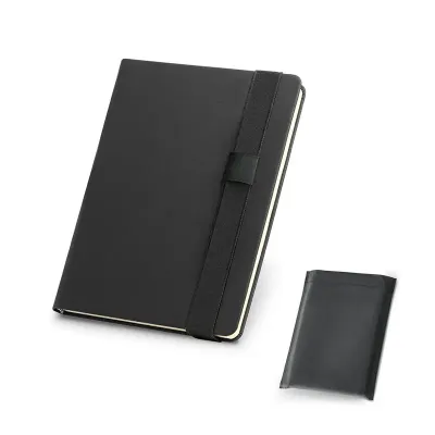 Caderno com capa dura - preto