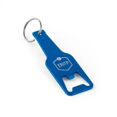 Chaveiro abridor azul personalizado