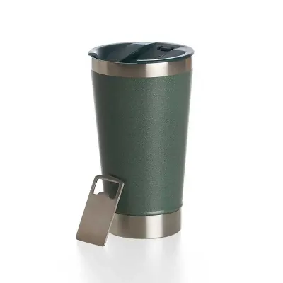 Copo Térmico com abridor personalizado - verde