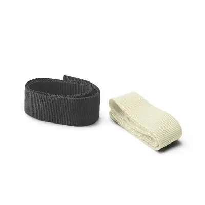 Fita para chapéu: preto e bege