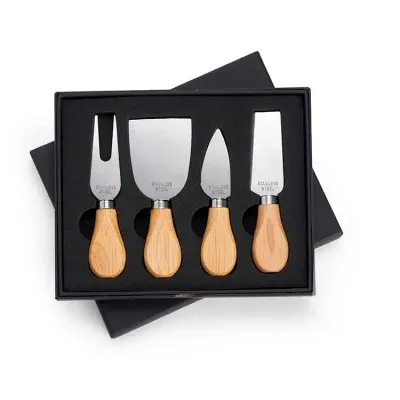 Kit Queijo 4 Peças em inox