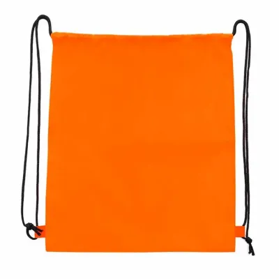 Mochila saco em nylon personalizado laranja