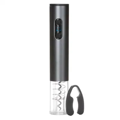 Saca Rolhas Elétrico com LED - cinza