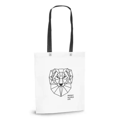 Sacola de Compras em TNT - alça preta