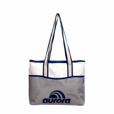 Super Bag Artigos Promocionais - Sacola retornável feita em Nylon 600 com bolso frontal em tela