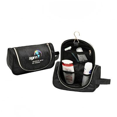 Necessaire personalizada com gancho para pendurar