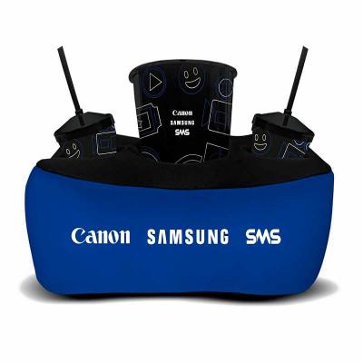 Almofada de Pipoca Azul Personalizado