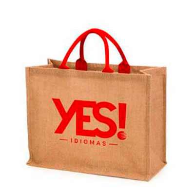 Sacola ecológica em juta  personalizada