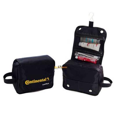 Necessaire personalizada com bolso interno e fechamento com zíper 