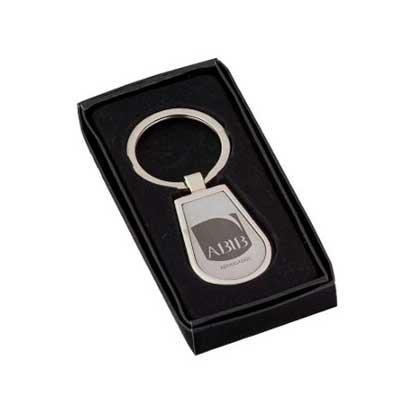 Chaveiro de metal personalizado com gravação laser