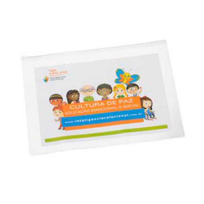 Pasta Zip em PVC cristal