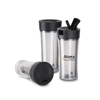 Copo plástico 500 ml com tampa de bico