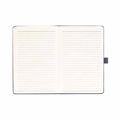 Caderno de anotações com 80 folhas pautadas na cor bege