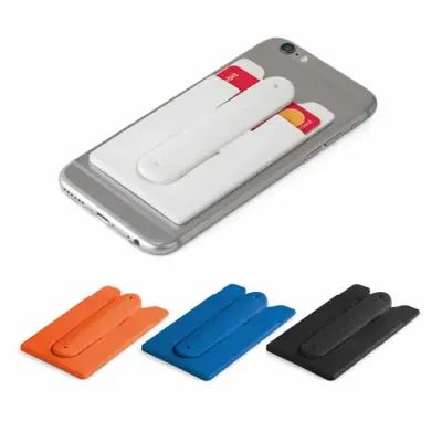 Adesivo porta cartão de silicone para celular- cores