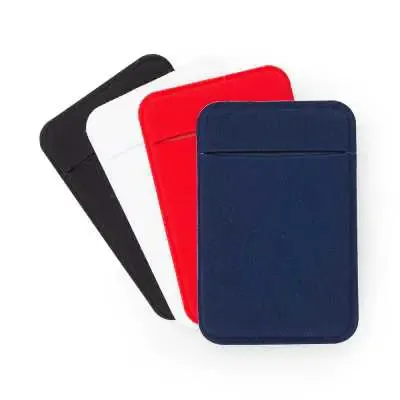 Adesivo porta cartão de lycra para celular- cores