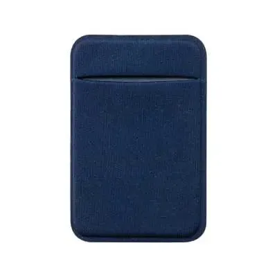 Adesivo porta cartão de lycra para celular- azul