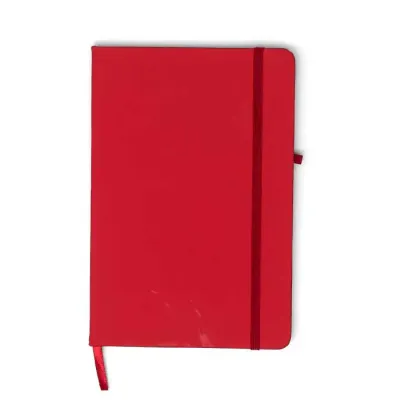 Caderneta emborrachada na cor vermelha