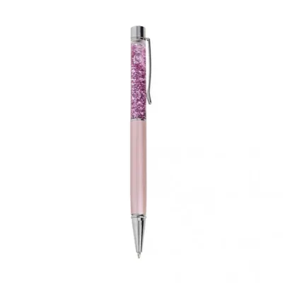 Caneta Metal Glitter Rosa