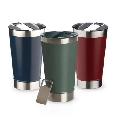 Copo Térmico 500ml com Abridor Texturizado