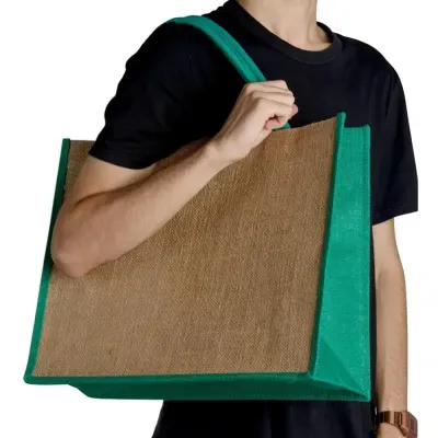 Sacola ecológica confeccionada em juta