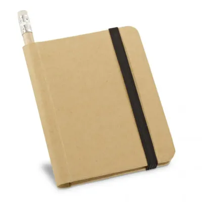 Caderneta com Lápis sem Pauta - elástico preto