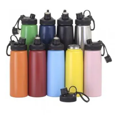 Squeeze inox 900ml com tampa plástica: várias cores