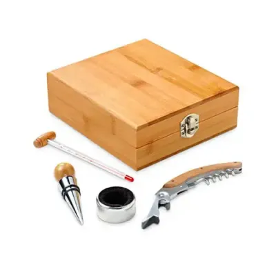 Conjunto para vinho personalizado