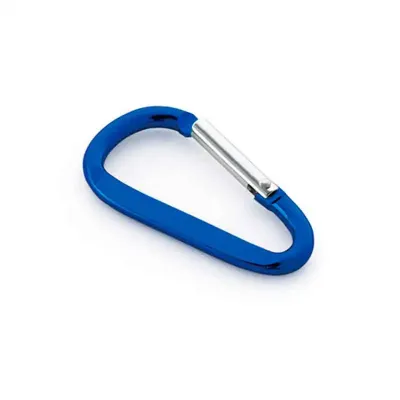 Mosquetão azul em alumínio