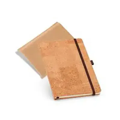 Caderno capa dura em Cortiça