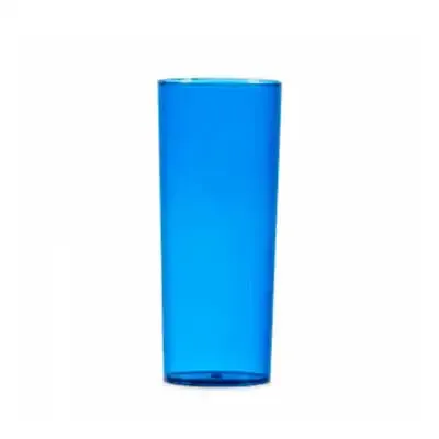 Copo long drink 330ml, material acrílico translúcido. Medidas aproximadas para gravação (CxD): 14...