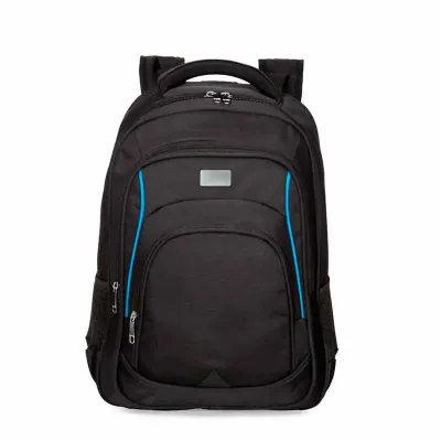 Mochila para notebook em poliéster com detalhes em nylon