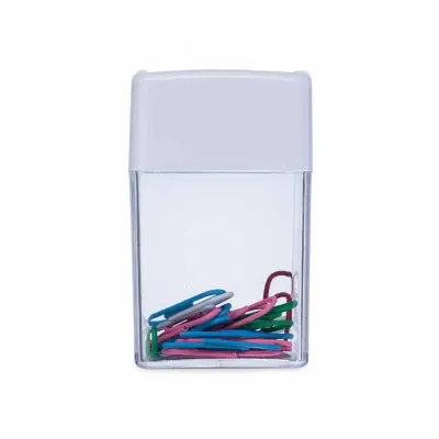 Porta-clips magnético em plástico
