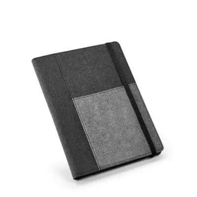 Caderno com capa em poliéster personalizado