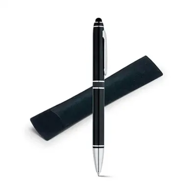 Esferográfica. Alumínio. Com ponteira touch. 2km de escrita. Incluso embalagem de veludo. ø11 x 1...