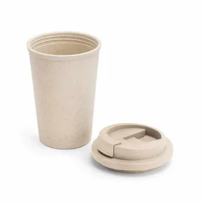 Copo de viagem fibra de bambu 380 ml