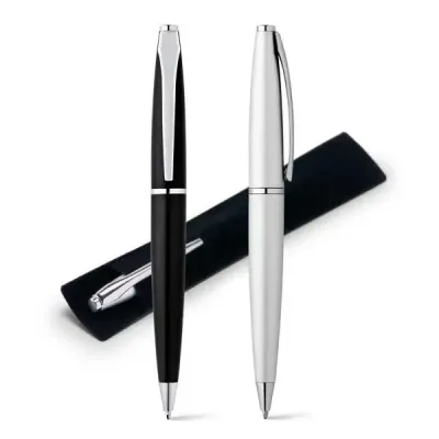 Caneta de metal personalizada com embalagem de veludo