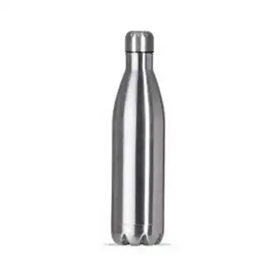 Garrafa térmica 750ml em inox de alta qualidade. Possui tampa rosqueável com detalhe superior em ...