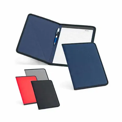 Pasta A4 com porta caneta 