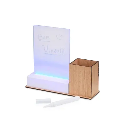 Quadro de Mensagens LED com Porta-caneta