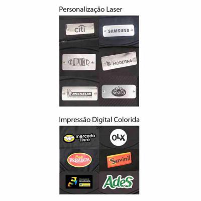 Placas metálicas personalização a laser 