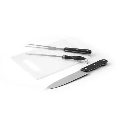 Kit churrasco Personalizado com tábua e 3 peças