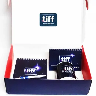 Kit Escritório Personalizado na caixa