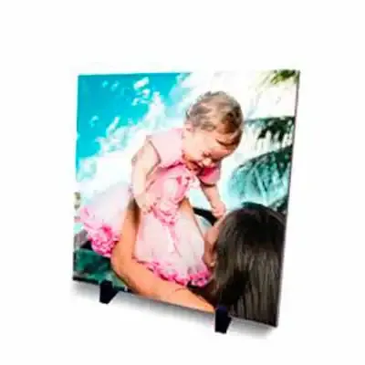 Azulejo 20 x 20cm com personalização em sublimação 