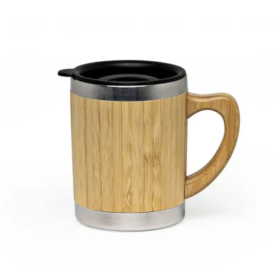 Caneca de bambu com capacidade de 300ml