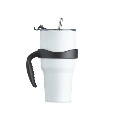 Caneca branca inox