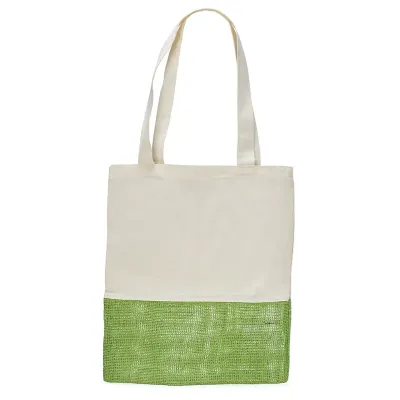 Sacola Ecológica com detalhe verde