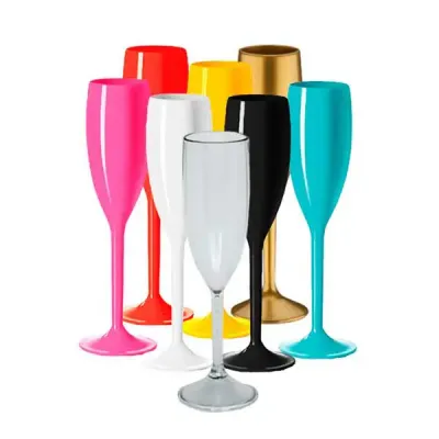 Taça Champanhe Acrílico 160 ml Personalizada