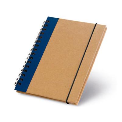 Caderno capa dura azul