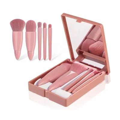 Kit Pincel De Maquiagem com Espelho